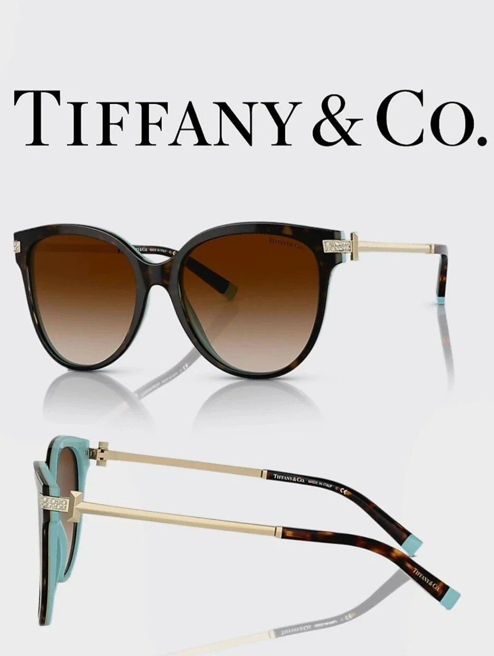 Brand New!!!! Authentic Tiffany & Co. 0TF4193B Havana On Tiffany Blue